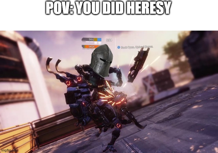 s l a p | POV: YOU DID HERESY | image tagged in stim slap | made w/ Imgflip meme maker