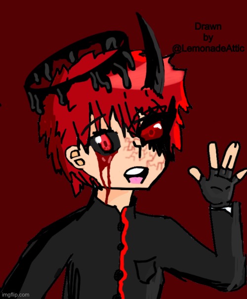 Just some random anime character I drew. Let me know if you like it :D | Drawn by @LemonadeAttic | image tagged in anime,art | made w/ Imgflip meme maker