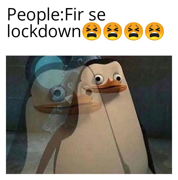 High Quality Lockdown Blank Meme Template
