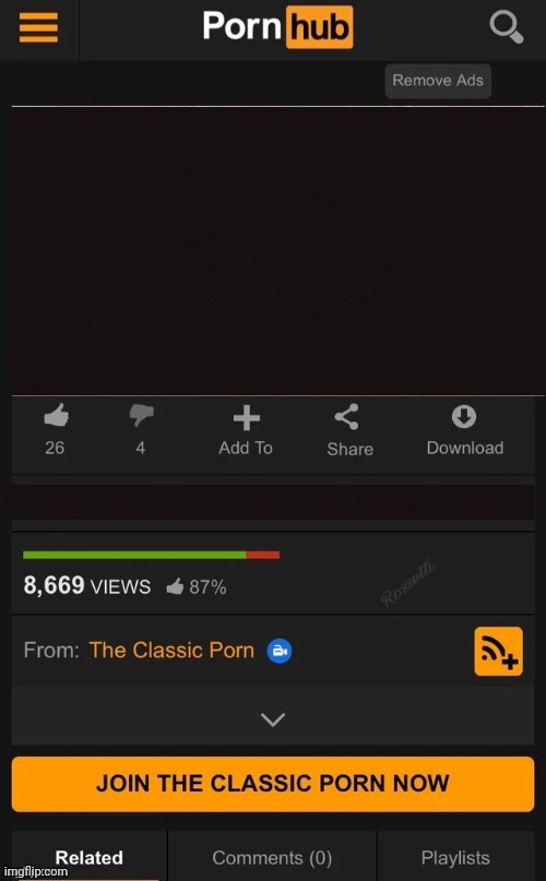 Pornhub Template | image tagged in pornhub template | made w/ Imgflip meme maker