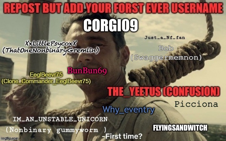 CORGI09 | image tagged in first time | made w/ Imgflip meme maker