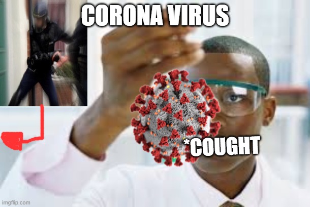 bruh you hate covid so do i | CORONA VIRUS; *COUGHT | image tagged in finally,fbi open up | made w/ Imgflip meme maker