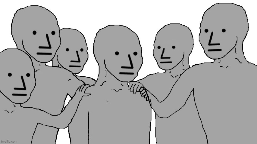 NPC Wojack | image tagged in npc wojack | made w/ Imgflip meme maker