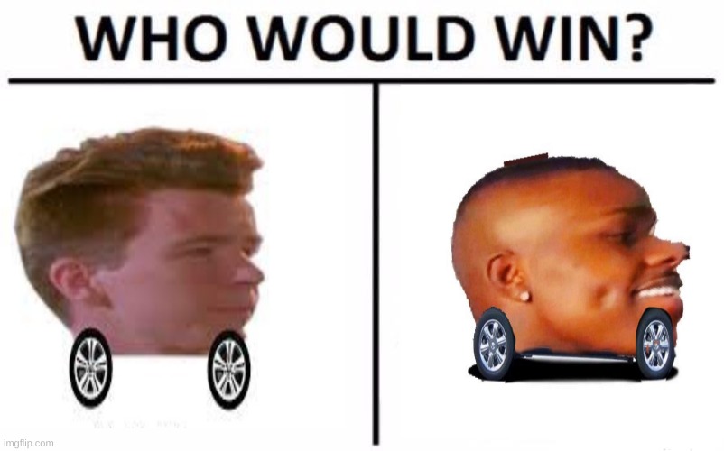 image tagged in da baby car,rick astley | made w/ Imgflip meme maker