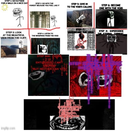 The void incident | image tagged in trollge,cursed,incident,weee my mind go brrrrr | made w/ Imgflip meme maker