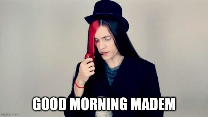 Good Morning Madem | GOOD MORNING MADEM | image tagged in funny | made w/ Imgflip meme maker