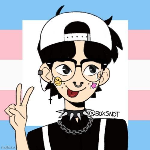 This is Luka, and he's trans >:D | made w/ Imgflip meme maker