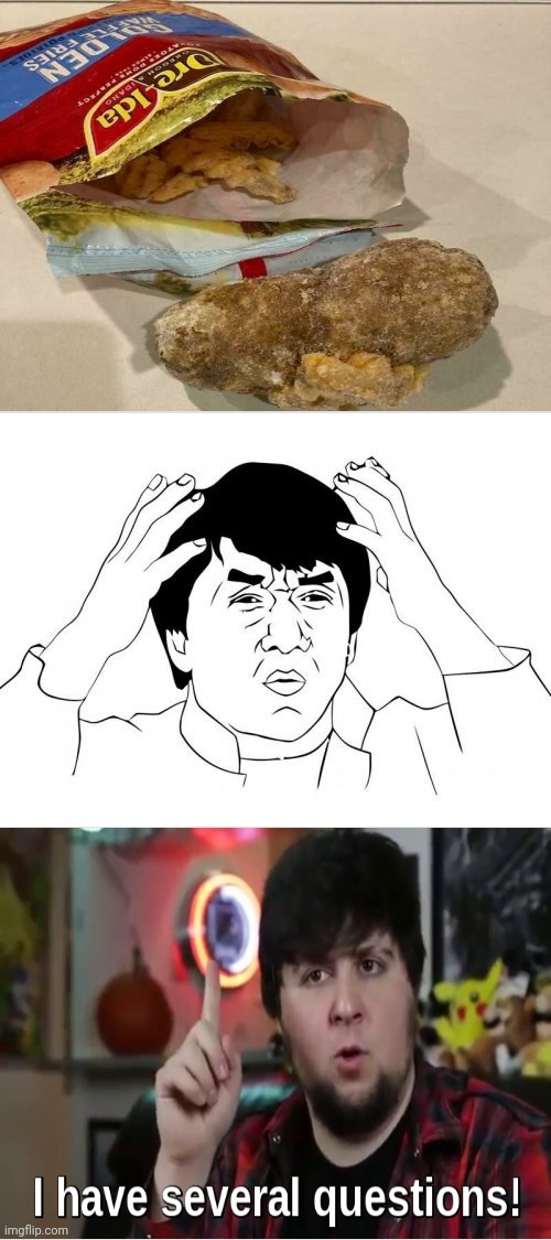 A Potato in Fries?! | image tagged in memes,jackie chan wtf,i have several questions,funny,you had one job,gifs | made w/ Imgflip meme maker
