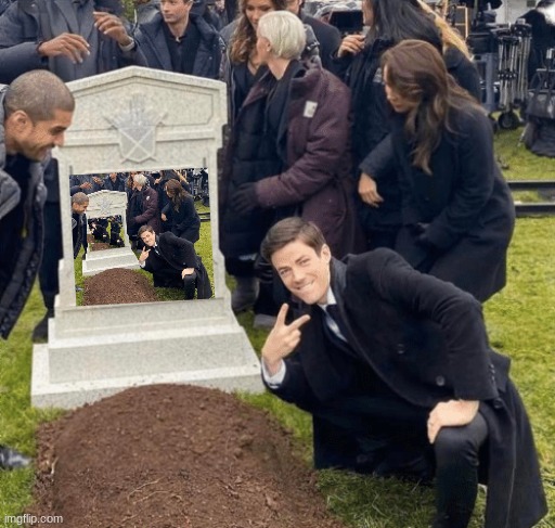 Grant Gustin over grave | image tagged in grant gustin over grave | made w/ Imgflip meme maker