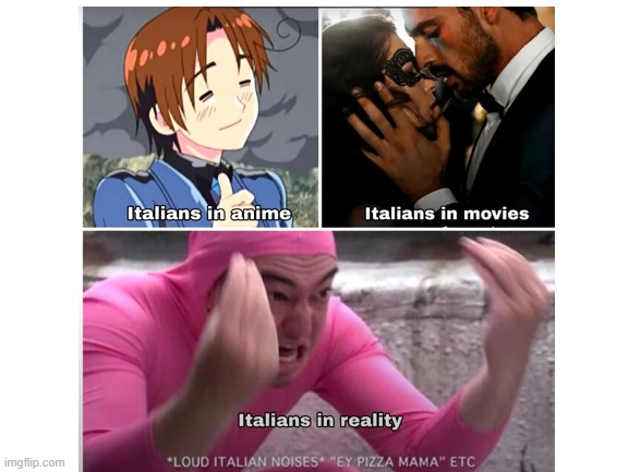 Italians in rl life | image tagged in blank white template | made w/ Imgflip meme maker