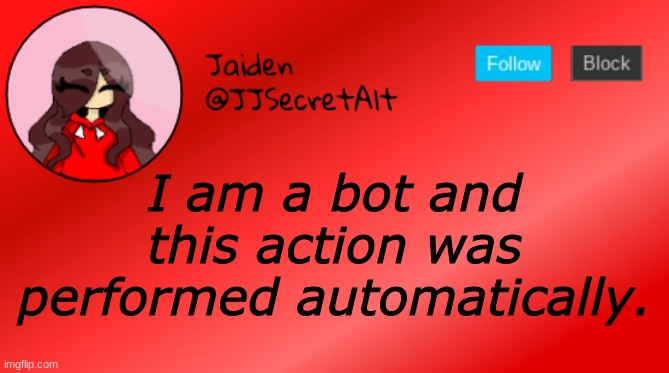Remember this? XD | I am a bot and this action was performed automatically. | image tagged in jaiden announcement | made w/ Imgflip meme maker
