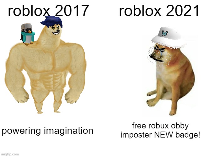 Remember The Good Old Days Imgflip - free doge hat roblox