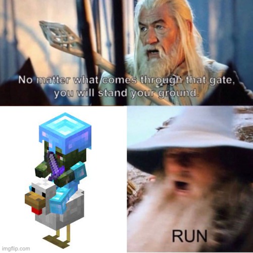 Minecraft Memes #3 | image tagged in no matter what comes through that gate | made w/ Imgflip meme maker