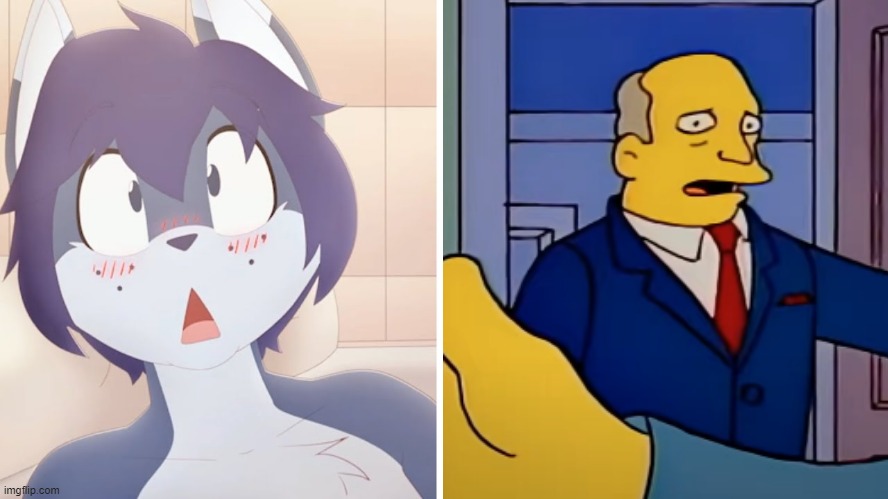 CHALMERS NO | image tagged in steamed hams,furries,the sauce is horrifying | made w/ Imgflip meme maker