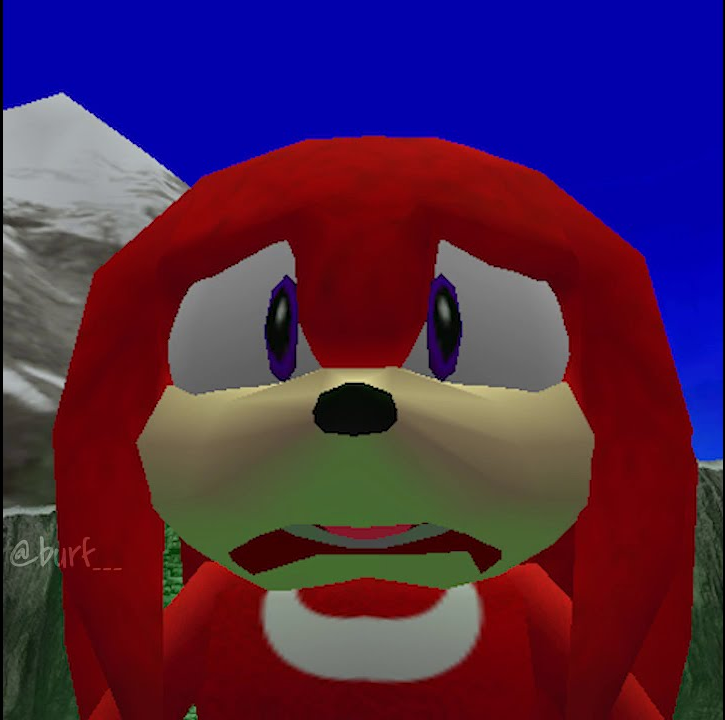 High Quality Oh no knuckles Blank Meme Template