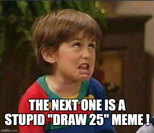 Sarcastic kid | THE NEXT ONE IS A STUPID "DRAW 25" MEME ! | image tagged in sarcastic kid | made w/ Imgflip meme maker