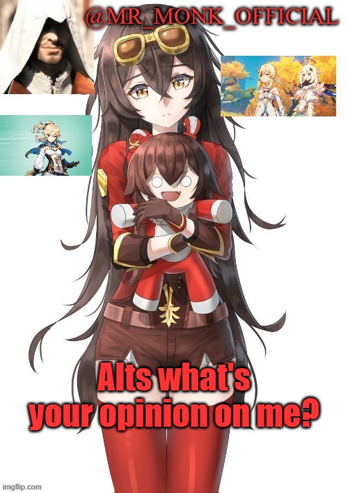 . | Alts what's your opinion on me? | made w/ Imgflip meme maker