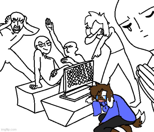 drawing a WIP to keep bad thoughts away | made w/ Imgflip meme maker