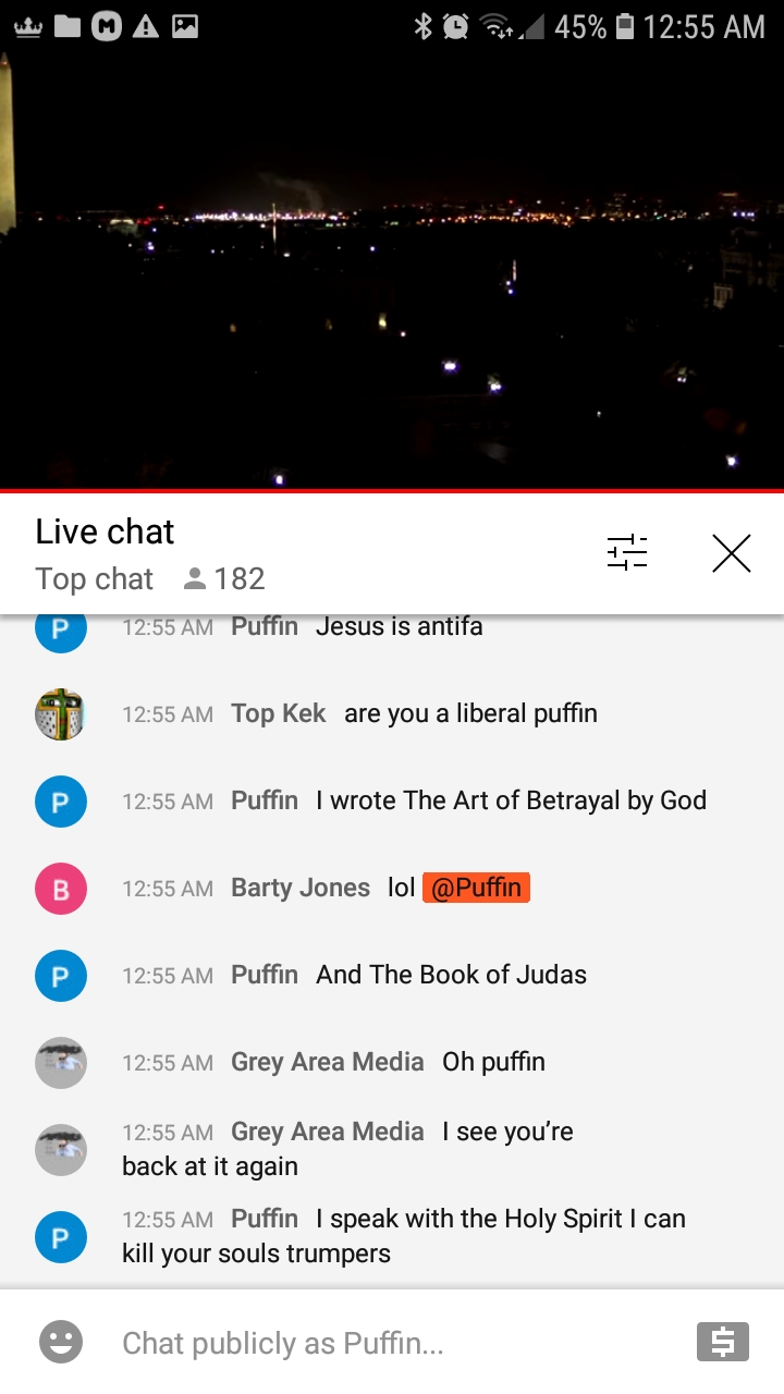 High Quality Early AM puffin vs EarthTV Livechat terrorists 5-5-21 131 Blank Meme Template