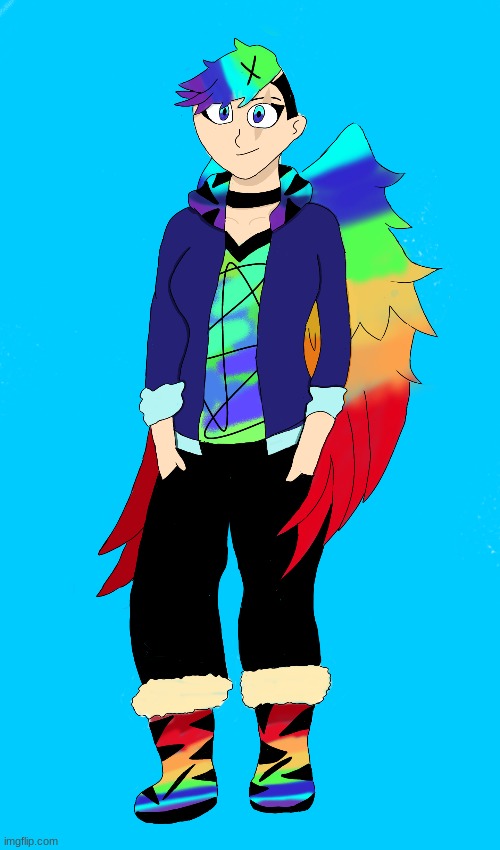 can someone make my oc into a fnf character for me plz? | made w/ Imgflip meme maker