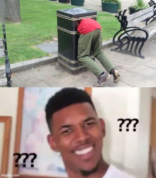 Guy stuck in trash can | image tagged in guy stuck in trash can | made w/ Imgflip meme maker