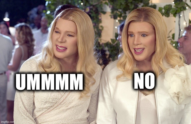 White chicks | UMMMM NO | image tagged in white chicks | made w/ Imgflip meme maker