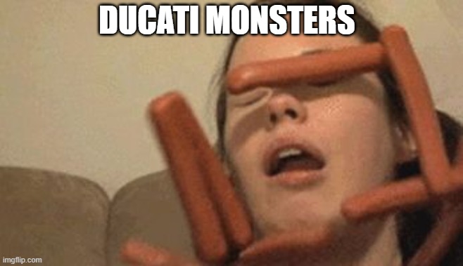 Sausage Girl | DUCATI MONSTERS | image tagged in sausage girl | made w/ Imgflip meme maker