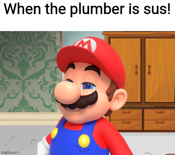 sus | When the plumber is sus! | made w/ Imgflip meme maker