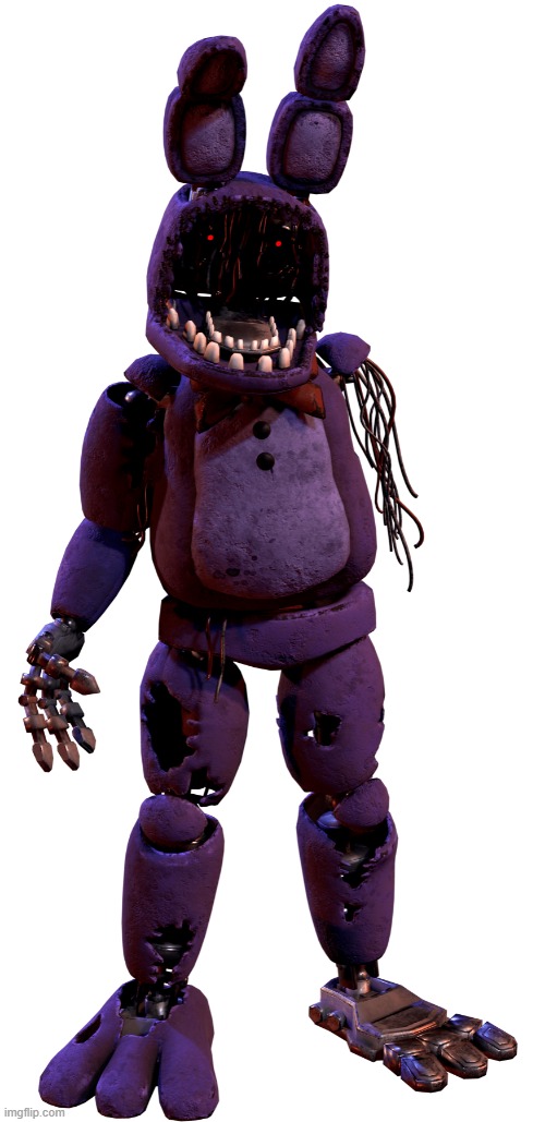 withered bonnie | image tagged in bonnie,withered bonnie,fnaf,five nights at freddy's | made w/ Imgflip meme maker