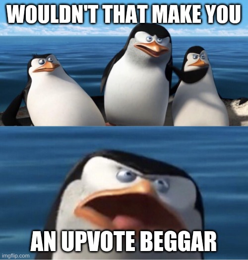 Wouldn't that make you | WOULDN'T THAT MAKE YOU AN UPVOTE BEGGAR | image tagged in wouldn't that make you | made w/ Imgflip meme maker