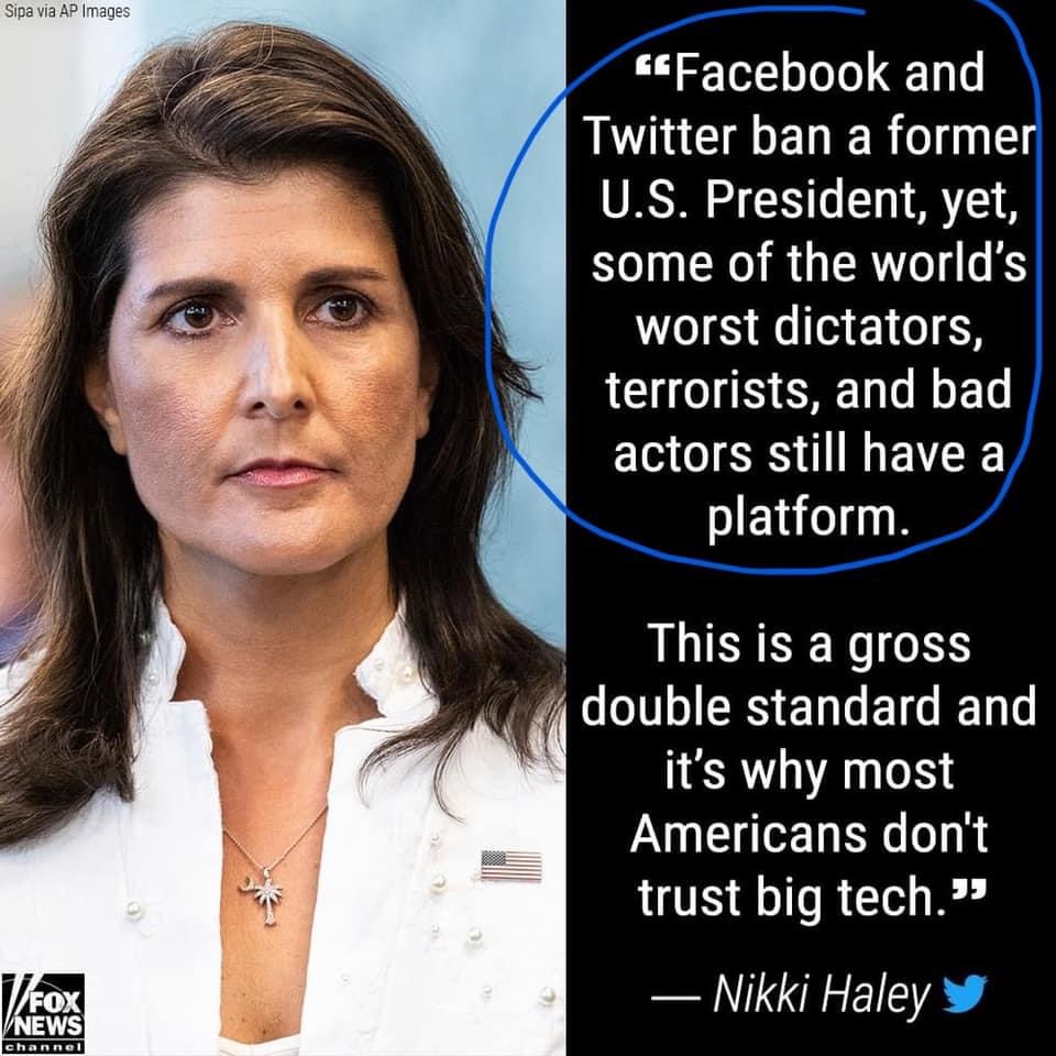 Nikki Haley Big Tech Blank Meme Template