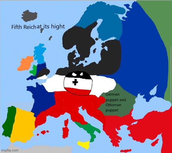 The Borders of the 5th German Reich | image tagged in germany,empire,reich,borders | made w/ Imgflip meme maker