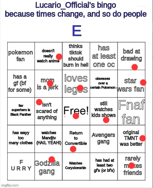 Almost. I almost got bingo. Twice | made w/ Imgflip meme maker