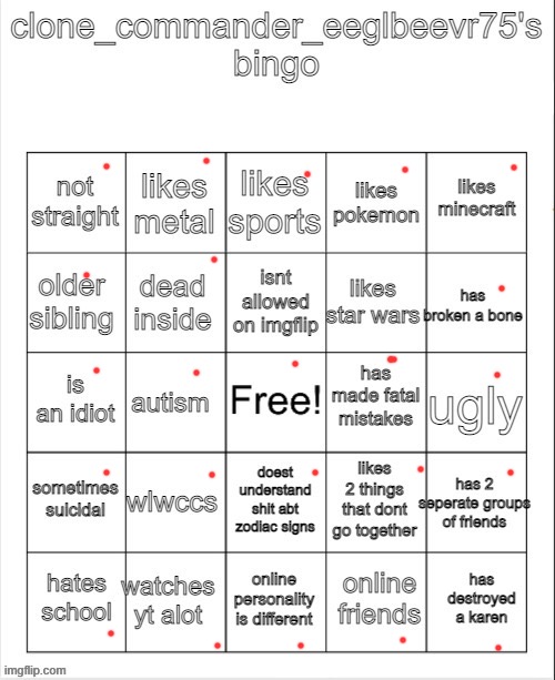 SEXTUPLE BINGO | made w/ Imgflip meme maker