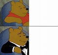 High Quality Sophisticated pooh bear Blank Meme Template