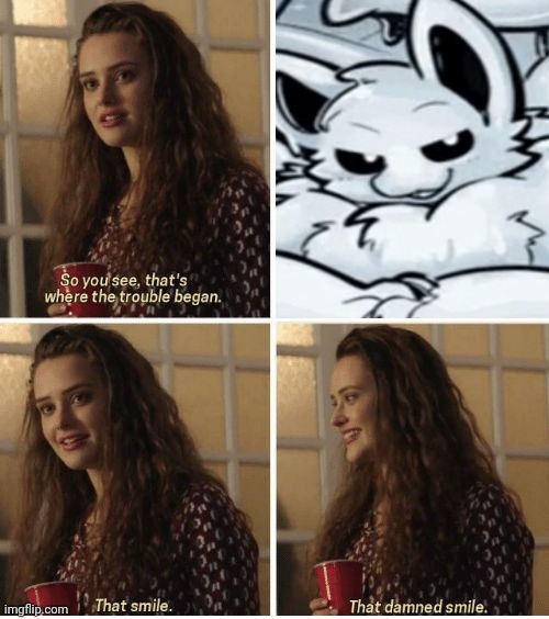 I'm simping a fictional character again | image tagged in that smile | made w/ Imgflip meme maker