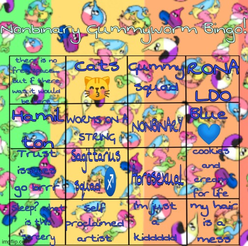 d o i t | image tagged in nonbinary gummyworm bingo | made w/ Imgflip meme maker