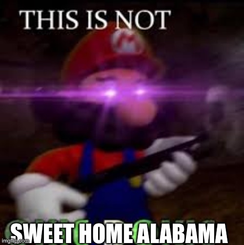 This is not okie dokie | SWEET HOME ALABAMA | image tagged in this is not okie dokie | made w/ Imgflip meme maker