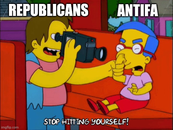 REPUBLICANS ANTIFA | made w/ Imgflip meme maker