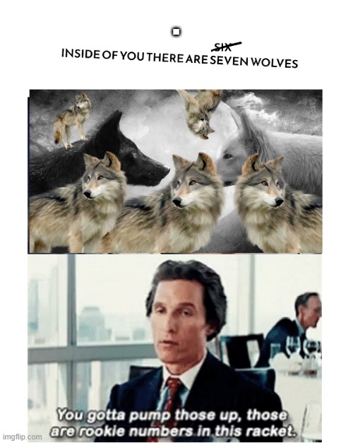 The fable of the two wolves has been updated for the modern person. | . | image tagged in poppsych,tradtional,wolf of wall street | made w/ Imgflip meme maker
