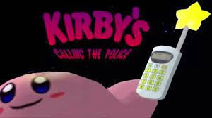 High Quality Kirby's Calling the Police Blank Meme Template