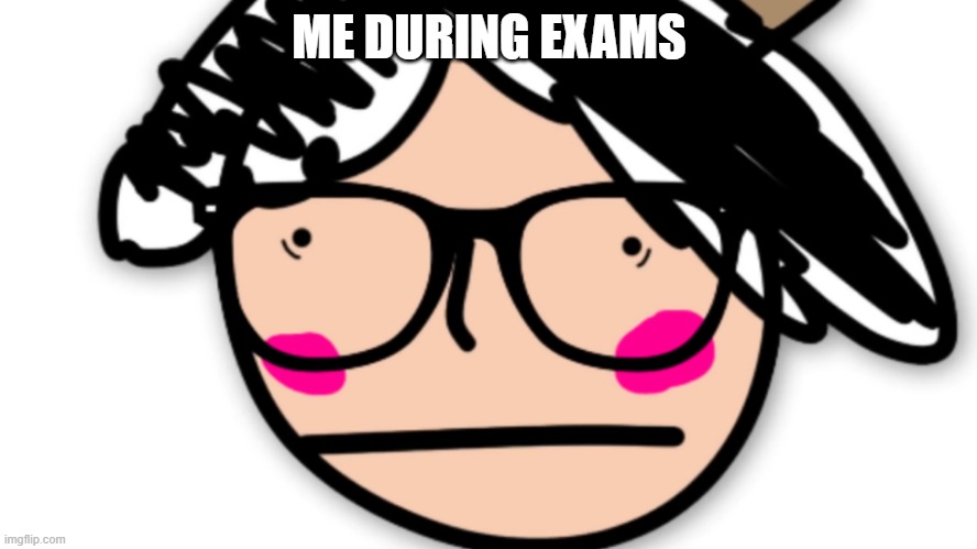 exam | ME DURING EXAMS | image tagged in my own memes | made w/ Imgflip meme maker