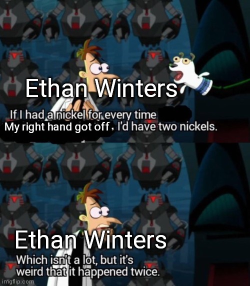 How tho | Ethan Winters; My right hand got off; Ethan Winters | image tagged in had a nickel for every time i d have 2 nickels,resident evil,funny,memes,video games,oh wow are you actually reading these tags | made w/ Imgflip meme maker