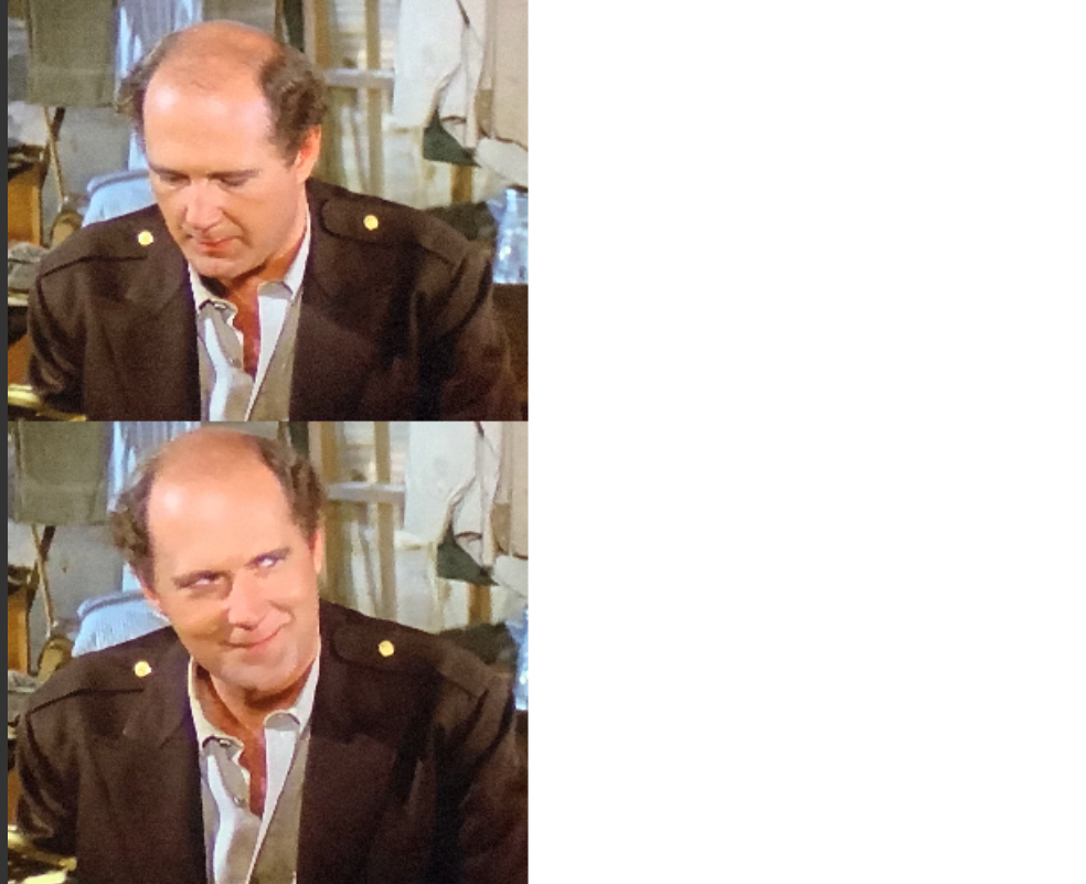 High Quality M*A*S*H yes no Blank Meme Template