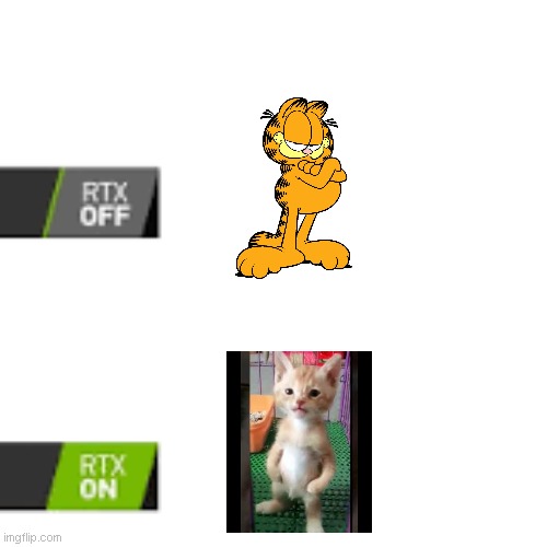 no title | image tagged in rtx on and off | made w/ Imgflip meme maker