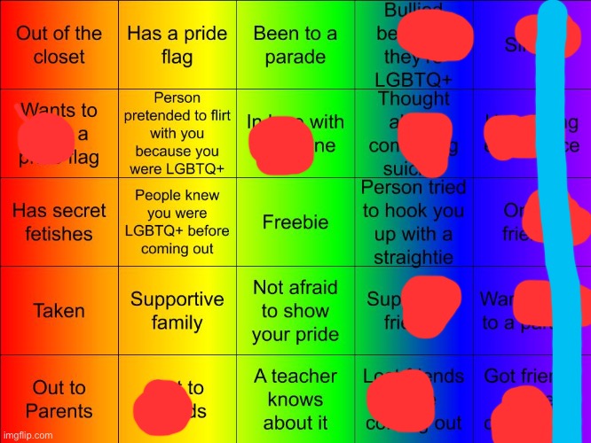 all this and i'm 11 (yes, i have suicidal thoughts) | image tagged in jer-sama's lgbtq bingo | made w/ Imgflip meme maker