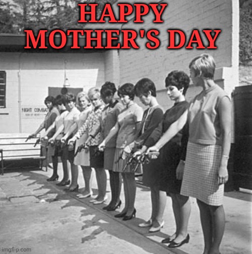 Happy Mother's Day | HAPPY MOTHER'S DAY | image tagged in mom,guns | made w/ Imgflip meme maker