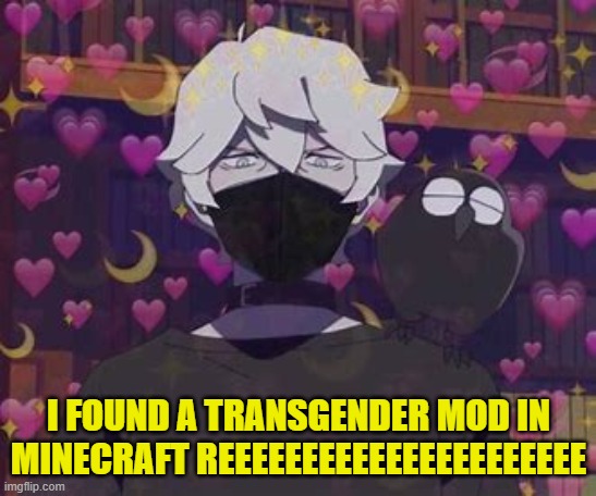 Shirou ogami | I FOUND A TRANSGENDER MOD IN MINECRAFT REEEEEEEEEEEEEEEEEEEEEE | image tagged in shirou ogami | made w/ Imgflip meme maker