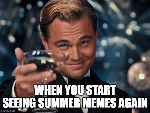when you see summer memes again | WHEN YOU START SEEING SUMMER MEMES AGAIN | image tagged in wolf of wall street | made w/ Imgflip meme maker