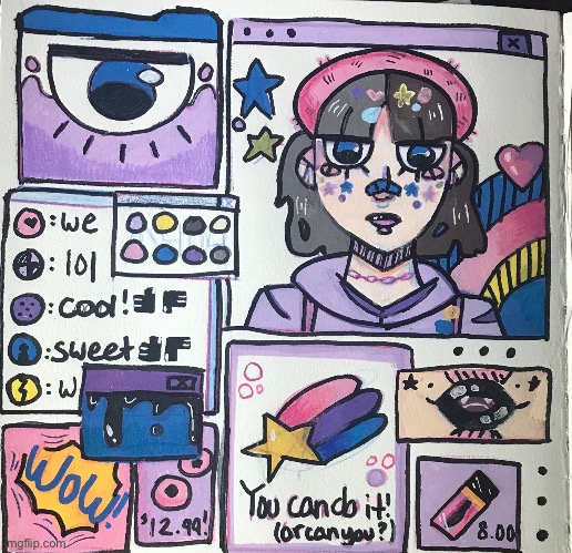 Posting some of my art here | image tagged in art,drawing,paint markers | made w/ Imgflip meme maker